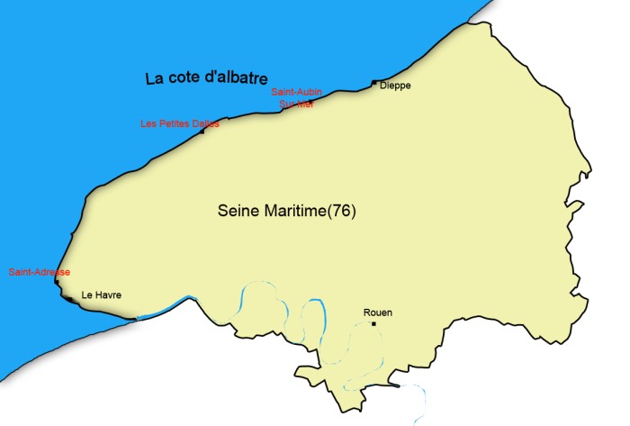 carte de la Haute-Normandie